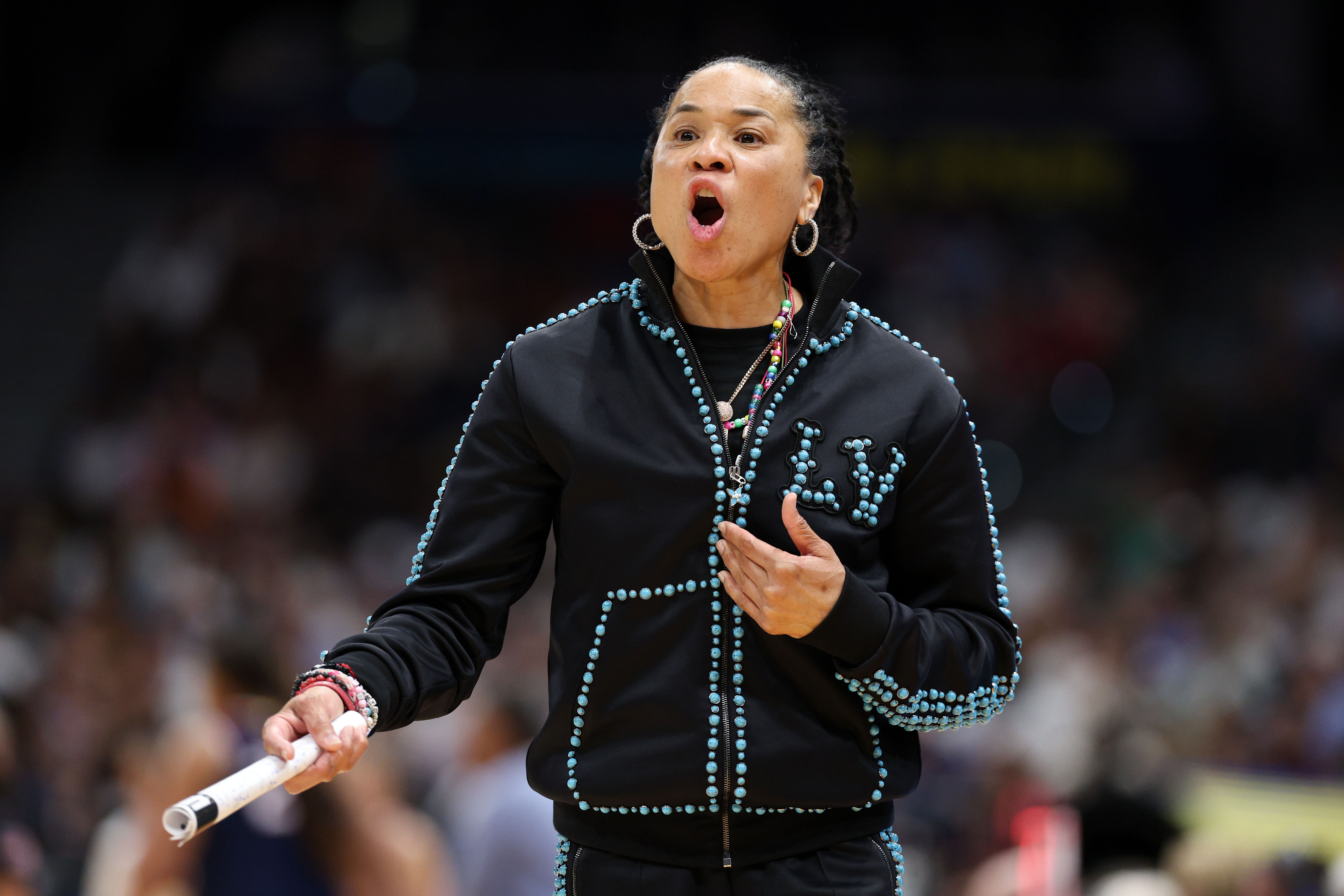 South Carolina HC Dawn Staley - Source: Imagn